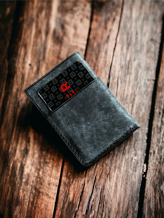 Dark Grey Premium Deri Kartlık