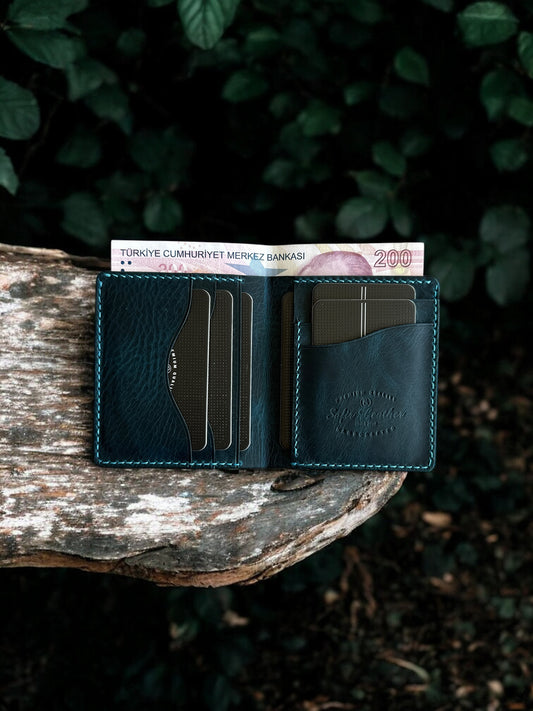 Babil model italyan deri cüzdan ( özel renk )