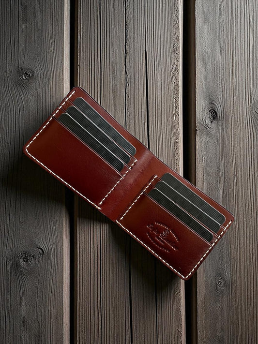 Kızıl Vajetal Klasik Deri Cüzdan