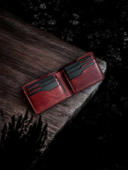 İtalyan Lidya Özel Deri Cüzdan (kızıl kahve)