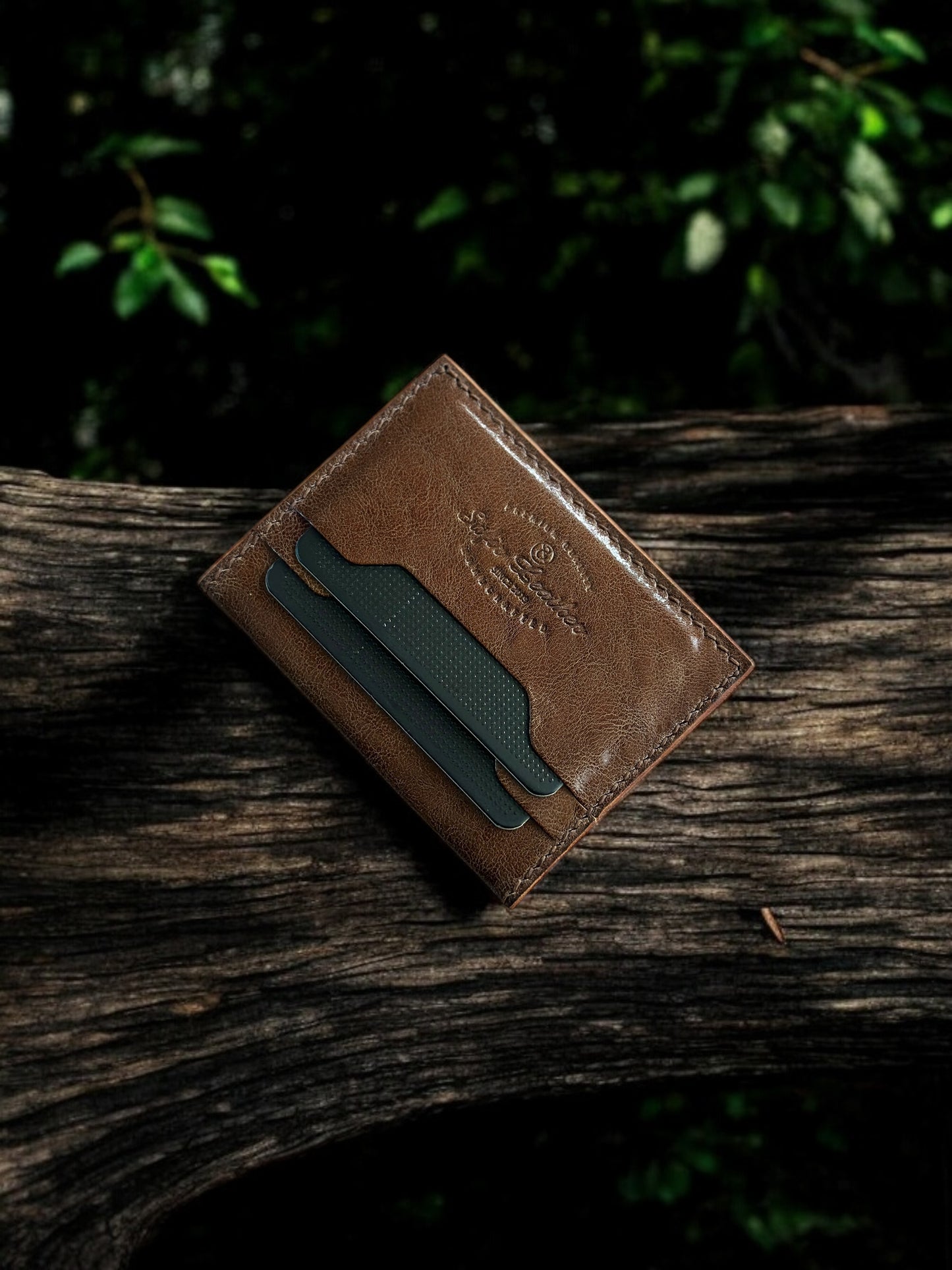 King Kahve Deri Kartlık Cüzdan (Karamel)