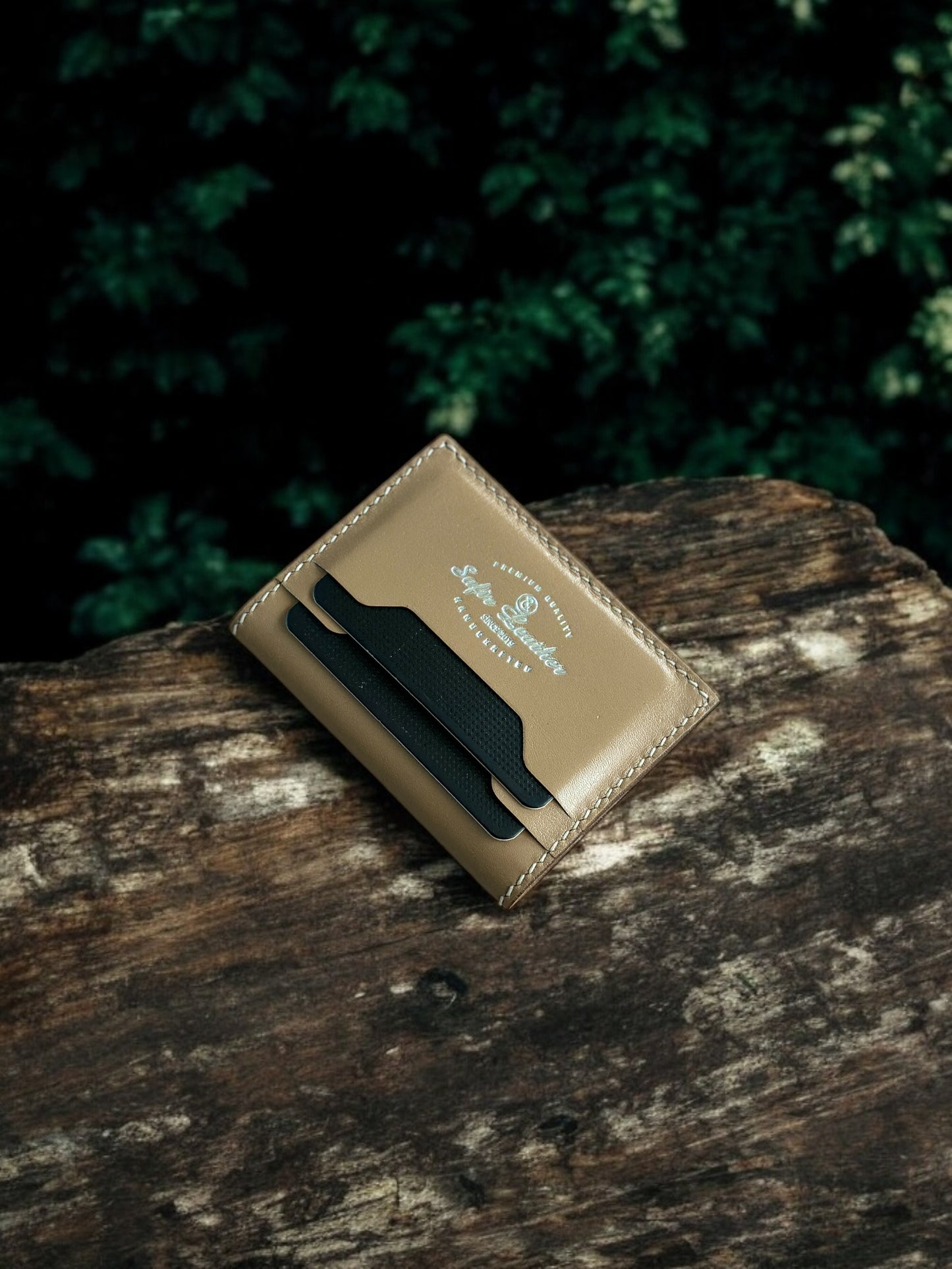 King Kahve Deri Kartlık Cüzdan (Natural)