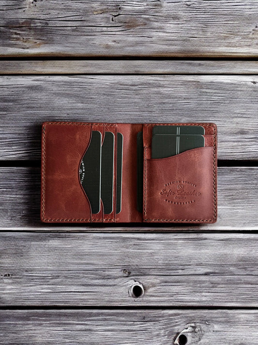 Babil Hakiki Deri Cüzdan - Kiremit