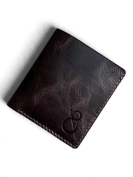 Safir Leather Babil PB Kahve İtalyan deri cüzdan, el yapımı ürün görseli 2.