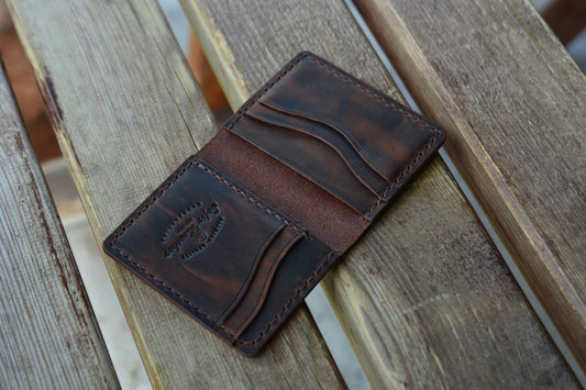 Kremit Crazy Deri Kartlık Cüzdan - Safir Leather