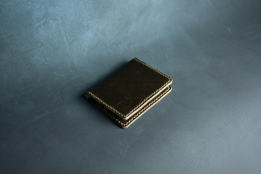 Olive Black Efektli Minimal Cüzdan