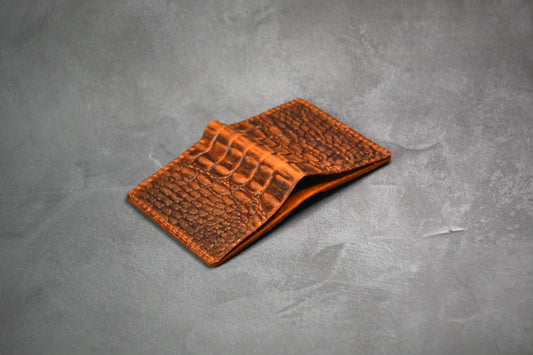 Father Crazy Deri Cüzdan (timsah baskılı)