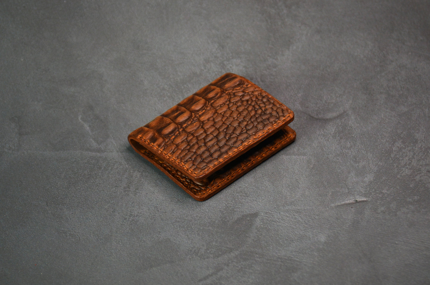 Father Crazy Deri Cüzdan (timsah baskılı)