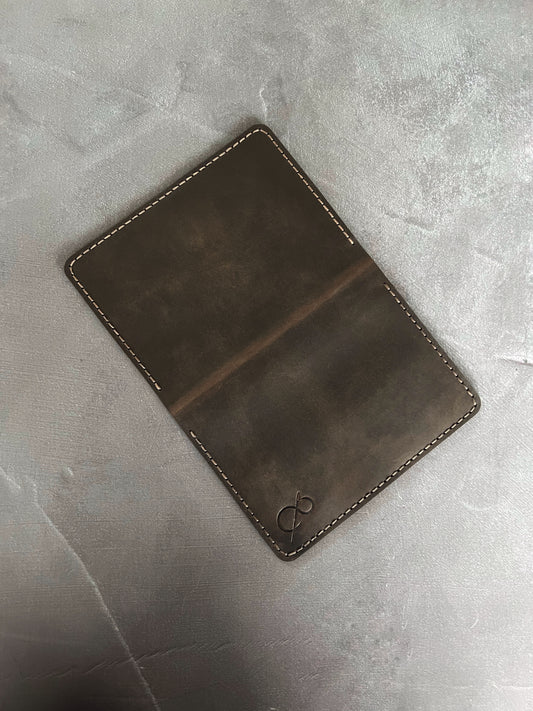 Dark Brown Pasaport Cüzdanı