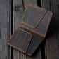 Crazy Leather Minimal Wallet