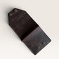 Safir Leather Babil Lock kahverengi hakiki deri erkek cüzdanı, çıtçıt kapamalı, 10x9 cm.