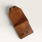 Safir Leather Babil Lock hakiki deri cüzdan, taba rengi, çıtçıt kapamalı, 10x9 cm.