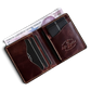 Safir Leather Babil model taba rengi hakiki deri erkek cüzdanı, kart ve para bölmeli, el yapımı.