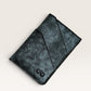 Safir Leather dark grey premium leather card holder with 4 card slots, handcrafted and durable.