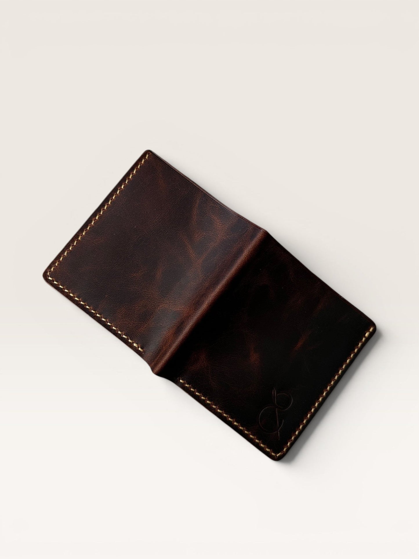 Safir Leather B-King Frisco Taba hakiki deri cüzdan.