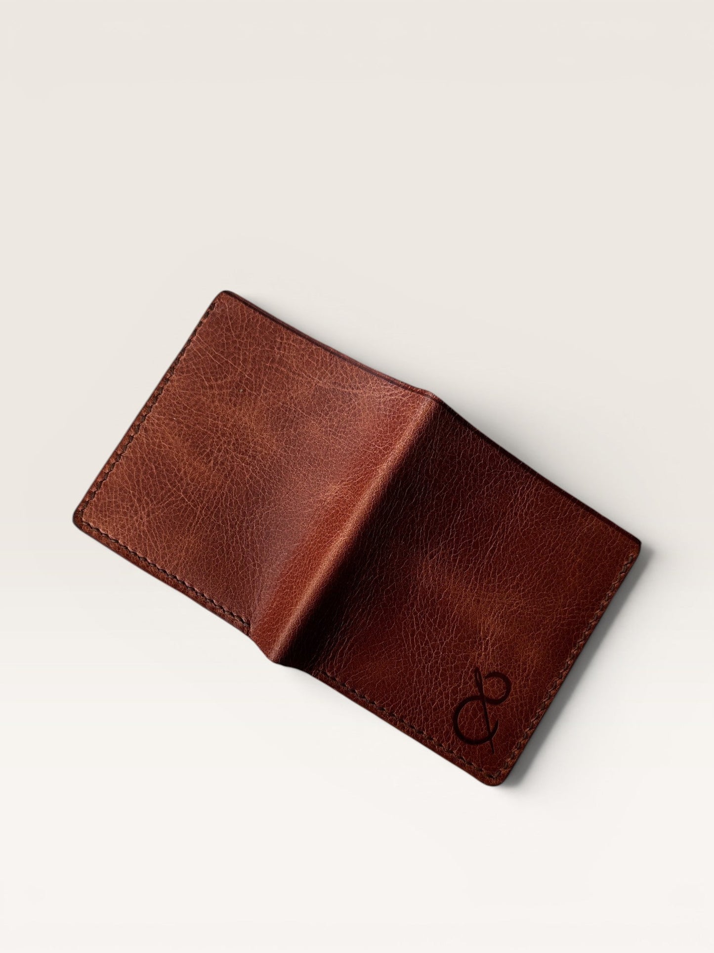 Safir Leather B-King kiremit deri cüzdan, 10x9 cm.