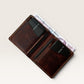 Safir Leather B-King Frisco Taba deri cüzdan, el yapımı.