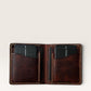 Safir Leather B-King Frisco Taba deri cüzdan, kart bölmeli.