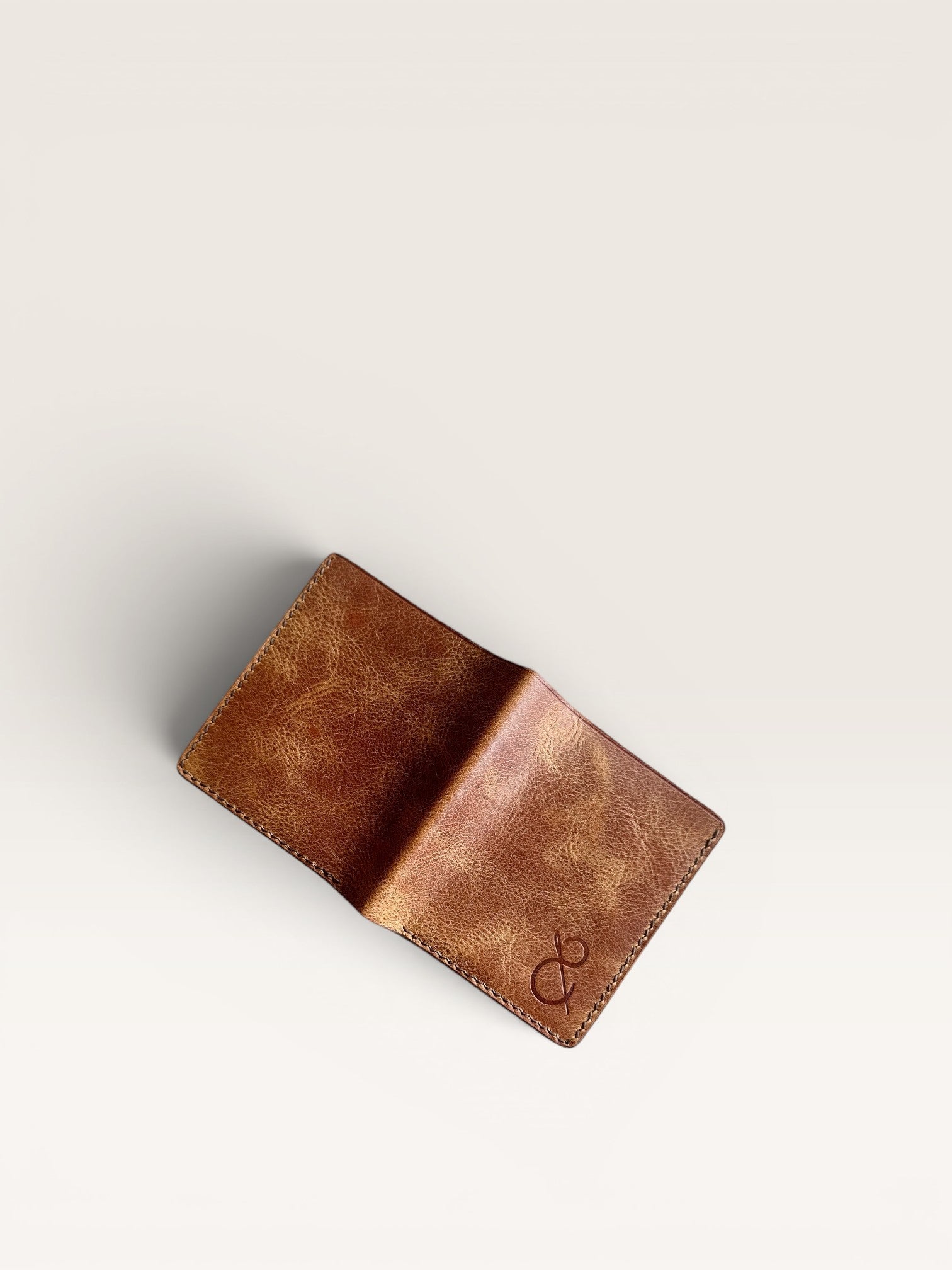 Safir Leather el yapımı kahve rengi İtalyan deri cüzdan, zarif ve dayanıklı, ince işçilikli, pratik kullanım.