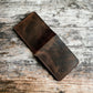 Safir Leather İtalyan deri kahve taba rengi, 8 kart bölmeli ve nakit para gözlü, unisex cüzdan.