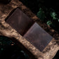 Safir Leather kahve rengi İtalyan derisi, 8 kart bölmeli, nakit para bölmeli, zarif ve dayanıklı erkek cüzdanı.