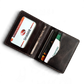 Safir Leather el yapımı kahve rengi İtalyan deri cüzdan, kart bölmeli ve şık tasarımlı.