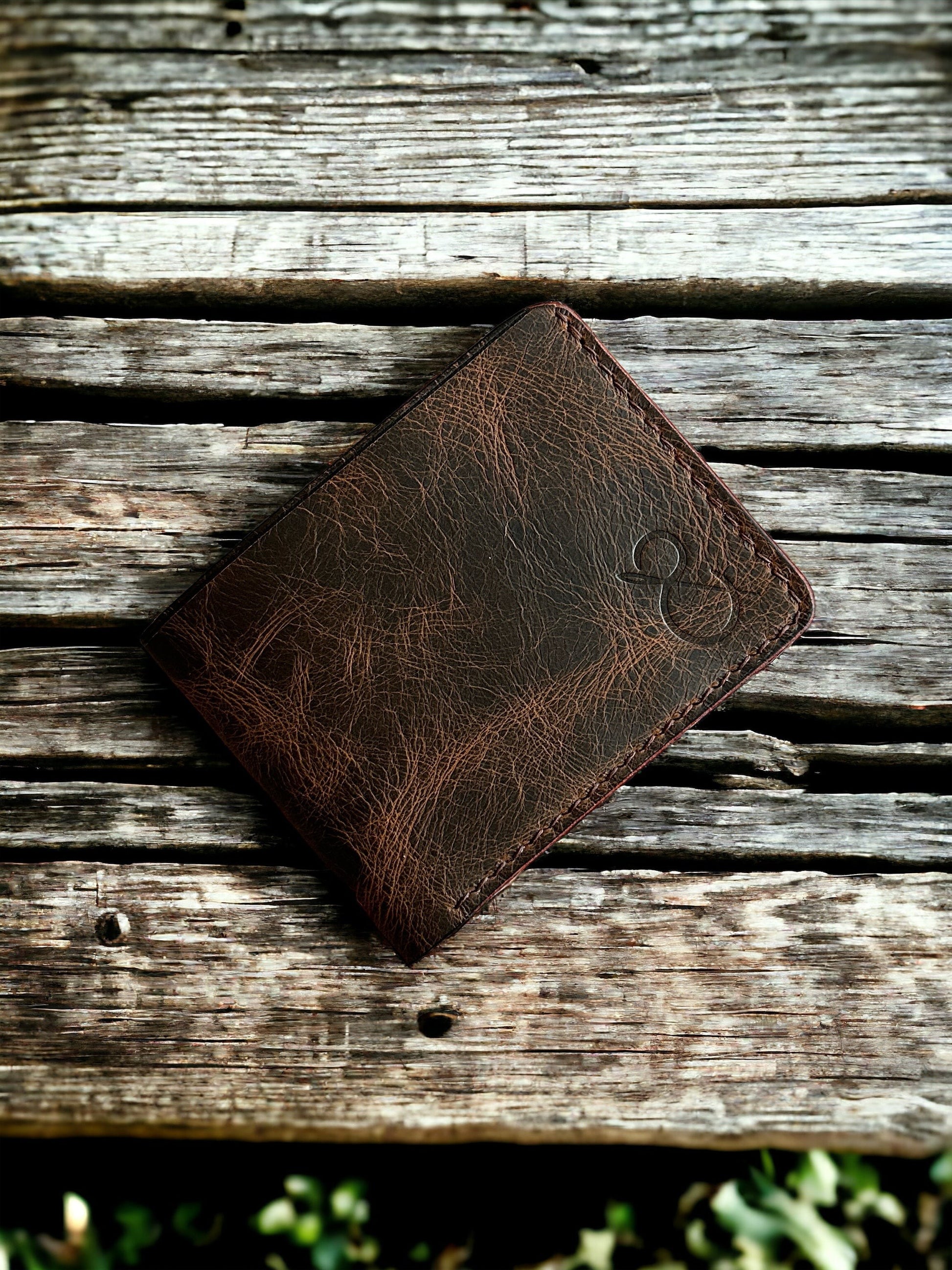 Safir Leather kahve taba rengi, İtalyan derisi, 8 kart bölmeli ve nakit para bölmeli erkek cüzdanı.