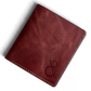 Safir Leather el yapımı, kızıl kahve İtalyan derisi cüzdan. Minimalist tasarım, pratik kullanım.