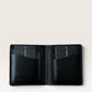 Safir Leather B-King siyah deri cüzdan, kart bölmeli.
