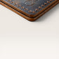 Safir Leather taba rengi el yapımı crazy deri kartlık cüzdan, mumlu dikiş detaylı ve retro tasarımlı.