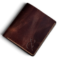Safir Leather Babil model taba renk İtalyan deri cüzdan, el yapımı, 10x8.5 cm boyutlarında, kart bölmeli.