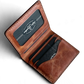 Safir Leather Babil PM Gold İtalyan deri cüzdan, kart bölmeli ve şık tasarımlı.