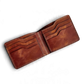 Safir Leather taba rengi, el yapımı, hakiki İtalyan deriden, 8 kartlık ve nakit bölmeli erkek cüzdanı.