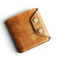 Safir Leather el yapımı taba rengi hakiki İtalyan deri kartlık cüzdan, çift çıtçıtlı kapama, 10-12 kart kapasiteli.