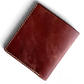 Safir Leather el yapımı taba rengi İtalyan deri cüzdan, zarif ve dayanıklı, ince işçilikli, pratik kullanım.