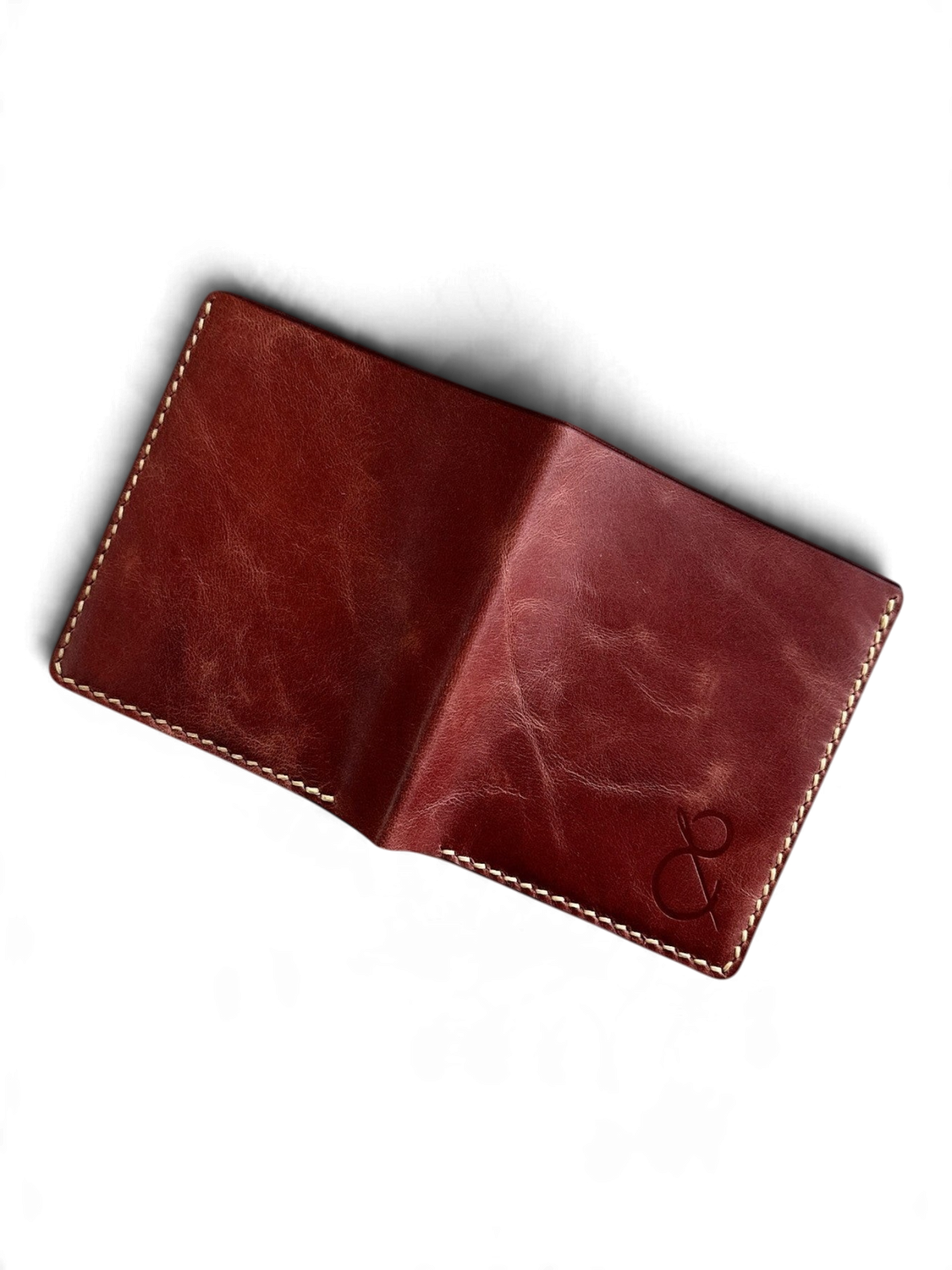 Safir Leather el yapımı taba rengi İtalyan deri cüzdan, zarif ve dayanıklı, pratik kullanım için ideal.