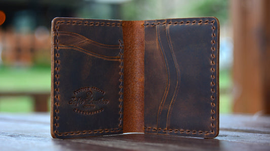 Taba Crazy Deri Kartlık Cüzdan - Safir Leather