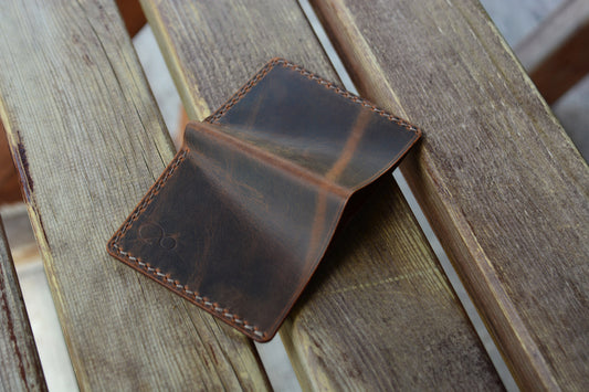 Crazy Leather Minimal Wallet